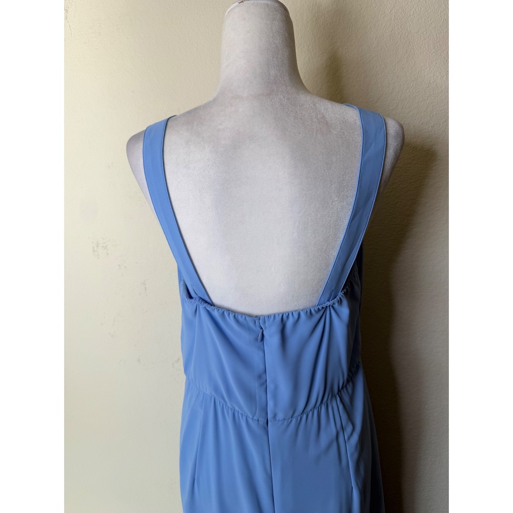 Abercrombie & Fitch Light Blue Ruffled Midi Dress - Picture 13 of 16